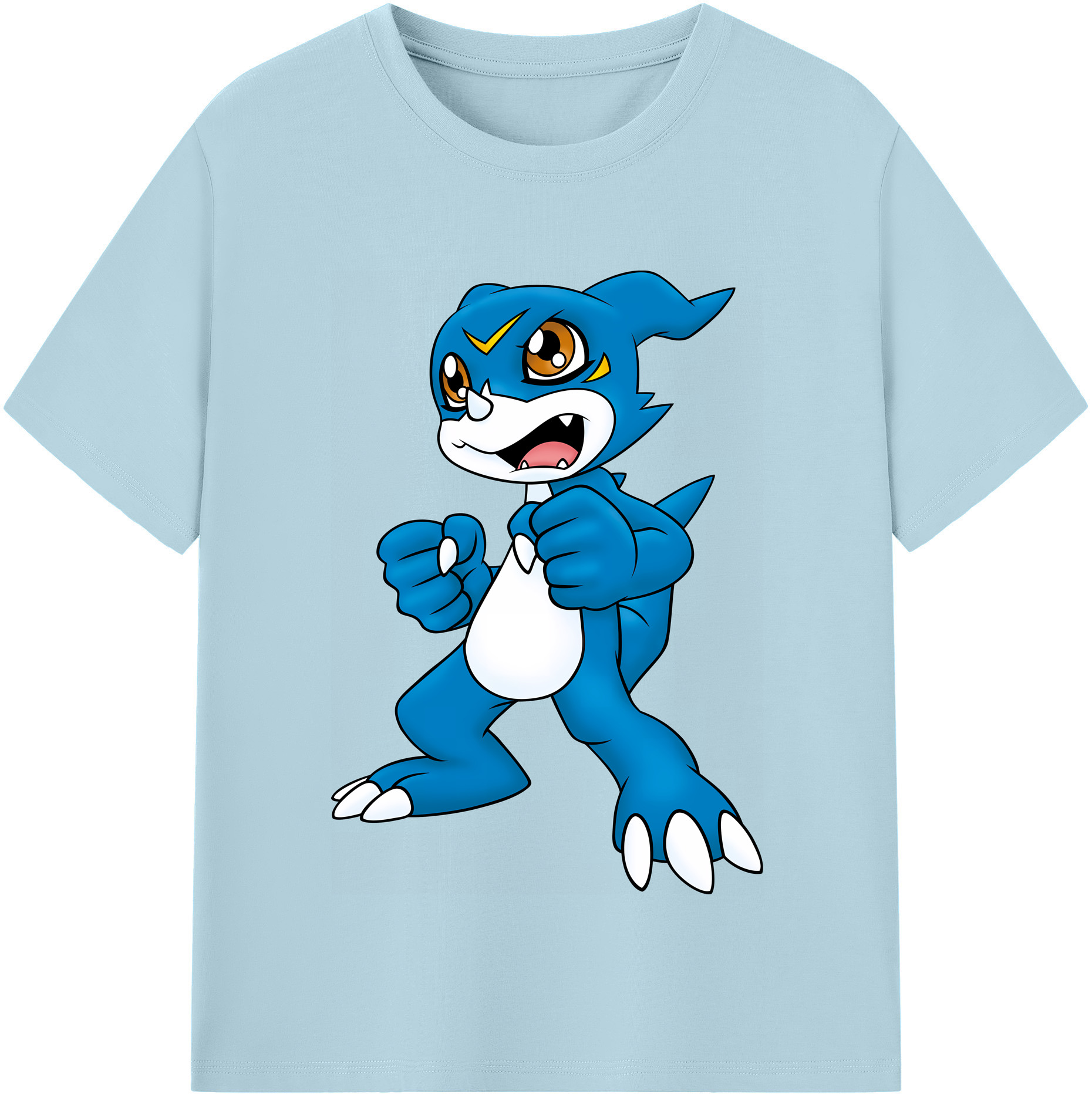 （画像用） Digimon デジタルモンスター/デジモン 綿100％半袖Tシャツ（フロントプリント）